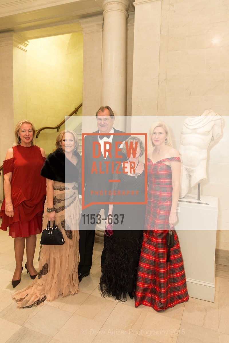 Lauren Hall, Lucy Hamilton, William Hamilton, Lorre Erlick, Jan Niemi, AN ELEGANT EVENING Presented by the Fine Arts Museums of San Francisco, Legion of Honor, Court of Honor. 100 34th Ave, December 8th, 2015,Drew Altizer, Drew Altizer Photography, full-service agency, private events, San Francisco photographer, photographer california
