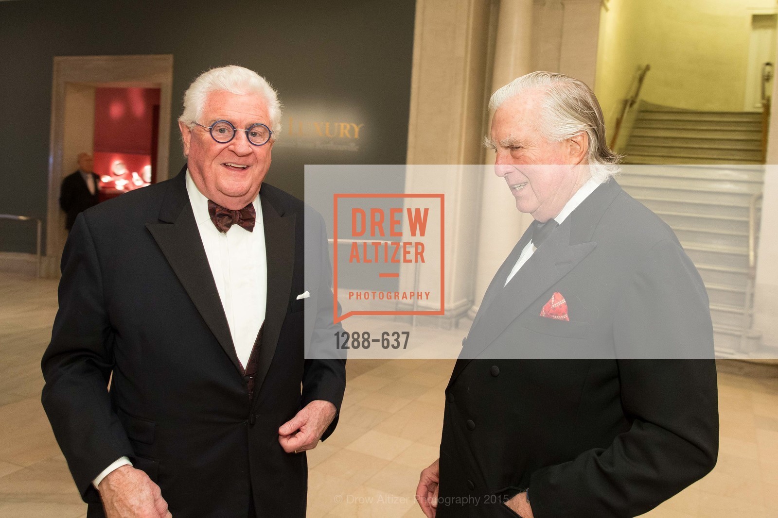 Bob Hill, Clarke Swanson, AN ELEGANT EVENING Presented by the Fine Arts Museums of San Francisco, Legion of Honor, Court of Honor. 100 34th Ave, December 8th, 2015,Drew Altizer, Drew Altizer Photography, full-service agency, private events, San Francisco photographer, photographer california