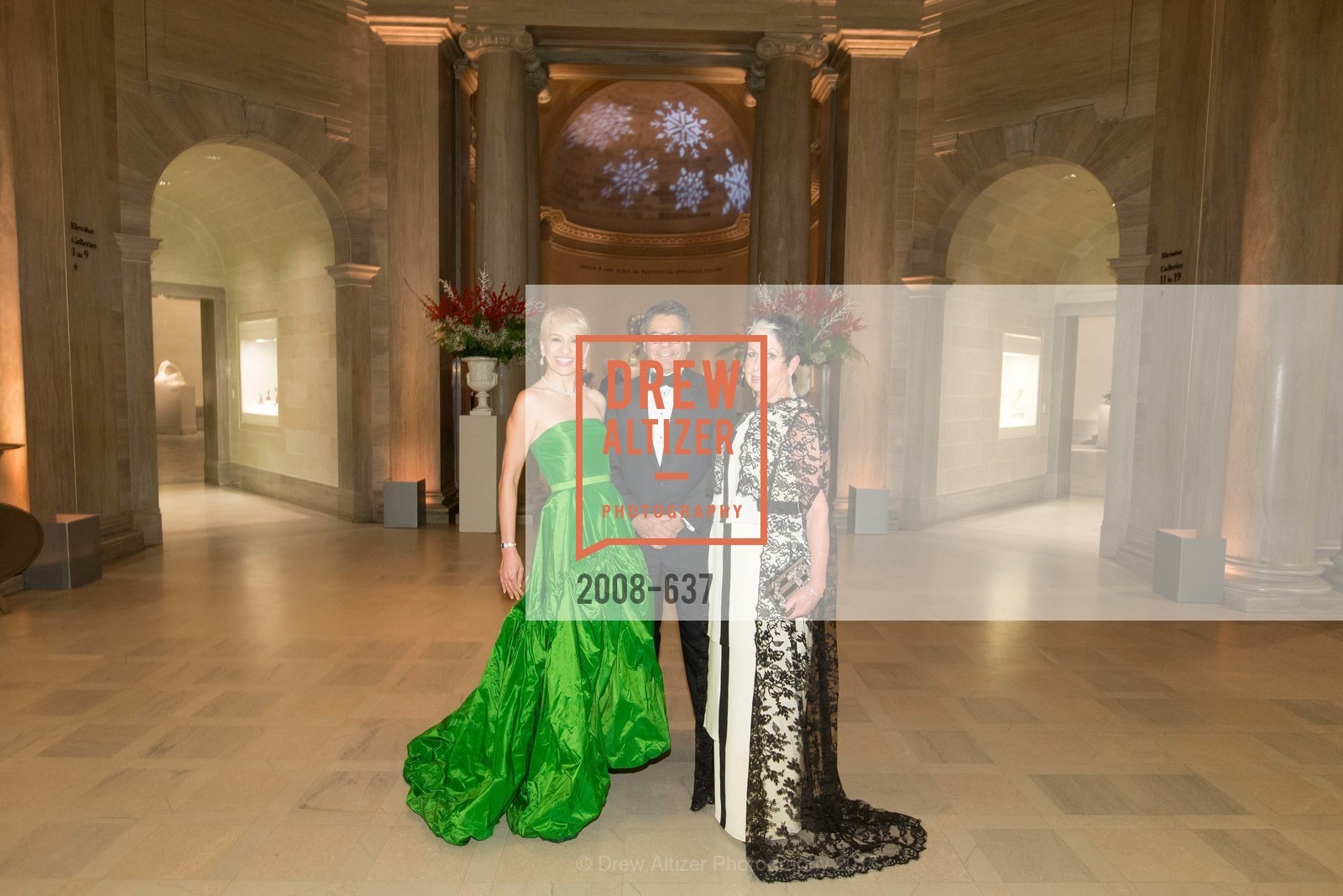 Navid Armstrong, Gary Garebedian, Karen Kubin, AN ELEGANT EVENING Presented by the Fine Arts Museums of San Francisco, Legion of Honor, Court of Honor. 100 34th Ave, December 8th, 2015,Drew Altizer, Drew Altizer Photography, full-service event agency, private events, San Francisco photographer, photographer California