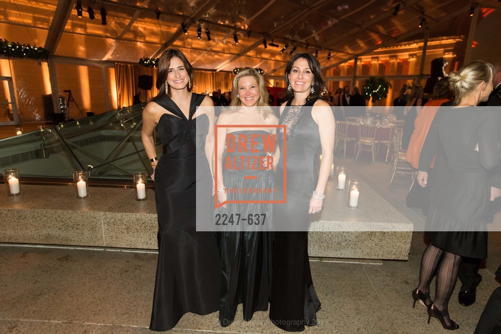 Amy Mcknight, Kathryn Lasater, Beth Grossman, AN ELEGANT EVENING Presented by the Fine Arts Museums of San Francisco, Legion of Honor, Court of Honor. 100 34th Ave, December 8th, 2015,Drew Altizer, Drew Altizer Photography, full-service agency, private events, San Francisco photographer, photographer california