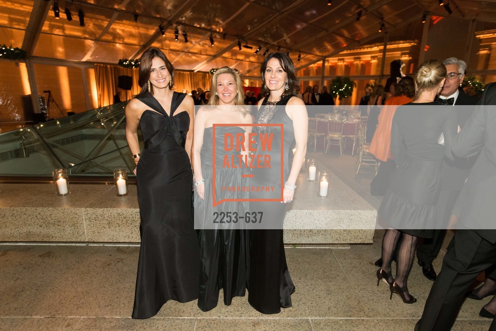 Amy Mcknight, Kathryn Lasater, Beth Grossman, AN ELEGANT EVENING Presented by the Fine Arts Museums of San Francisco, Legion of Honor, Court of Honor. 100 34th Ave, December 8th, 2015,Drew Altizer, Drew Altizer Photography, full-service event agency, private events, San Francisco photographer, photographer California