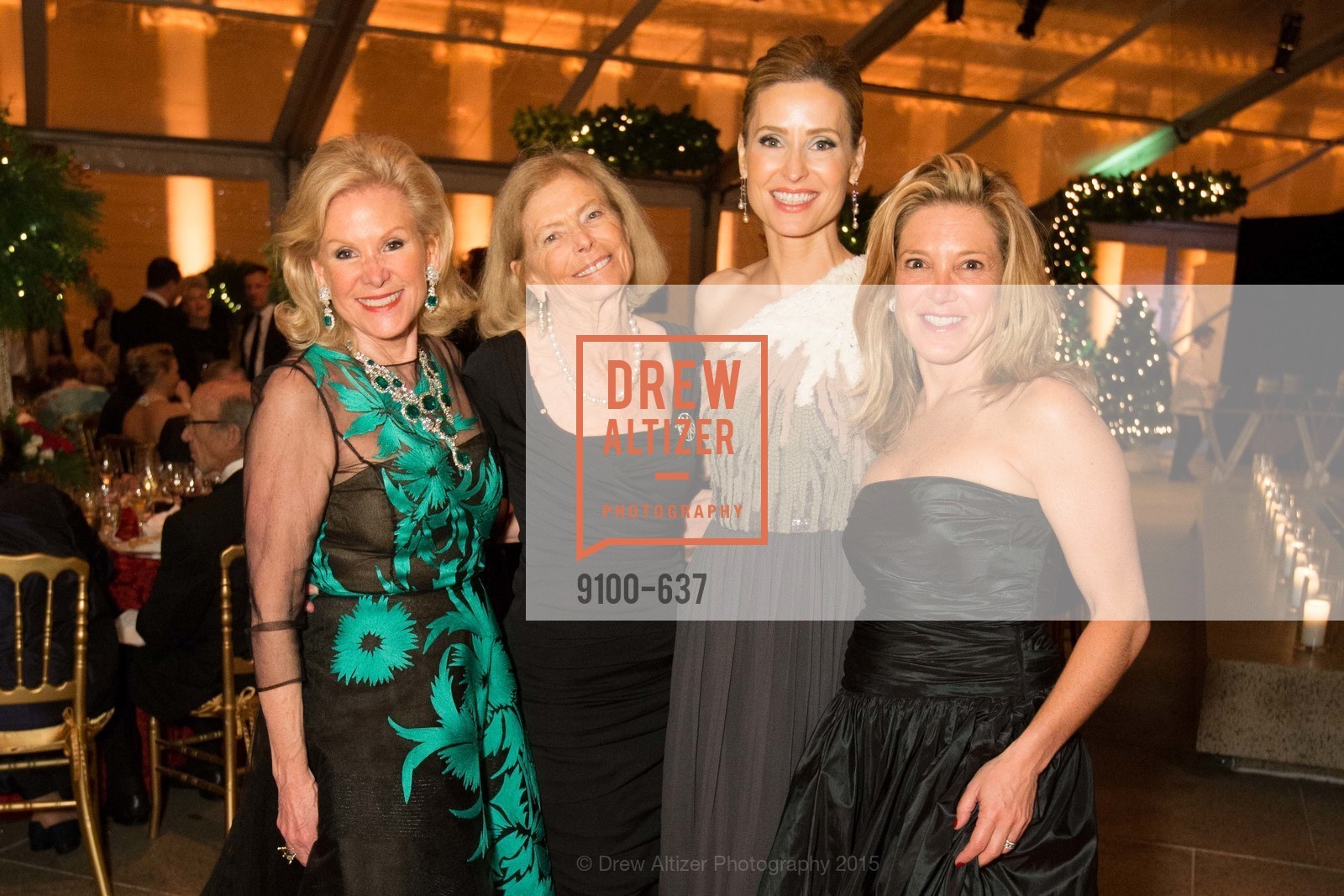 Dede Wilsey, Marion Cope, Kate Harbin Clammer, Kathryn Lasater, AN ELEGANT EVENING Presented by the Fine Arts Museums of San Francisco, Legion of Honor, Court of Honor. 100 34th Ave, December 8th, 2015,Drew Altizer, Drew Altizer Photography, full-service agency, private events, San Francisco photographer, photographer california