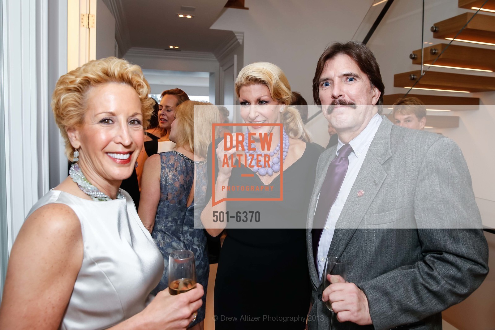 Ann Millman, Karen Caldwell, John Rosin, OPERA GALA Patrons Party, US, August 28th, 2013