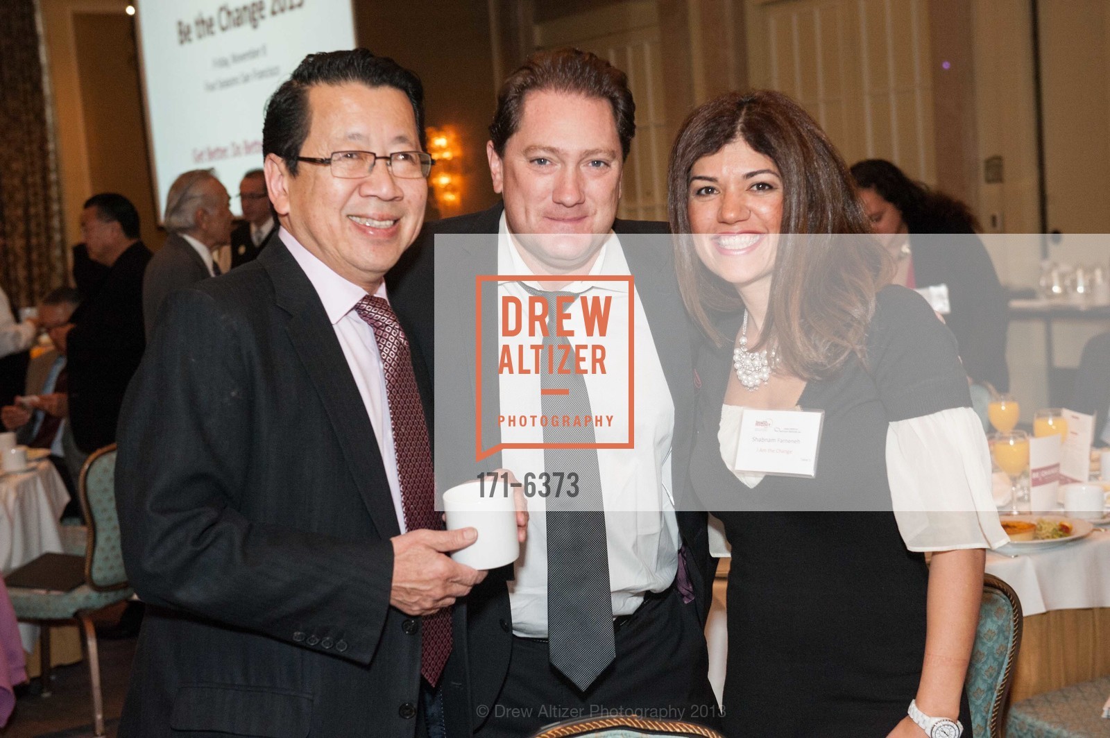 Ben Fong-Torres, Liam Mayclem, Shabnam Farneneh, HEALTH RIGHT 360: Be the Change 2013, US, November 8th, 2013, Photo #171-6373 Ben Fong-Torres, Liam Mayclem, Shabnam Farneneh, Photo #171-6373