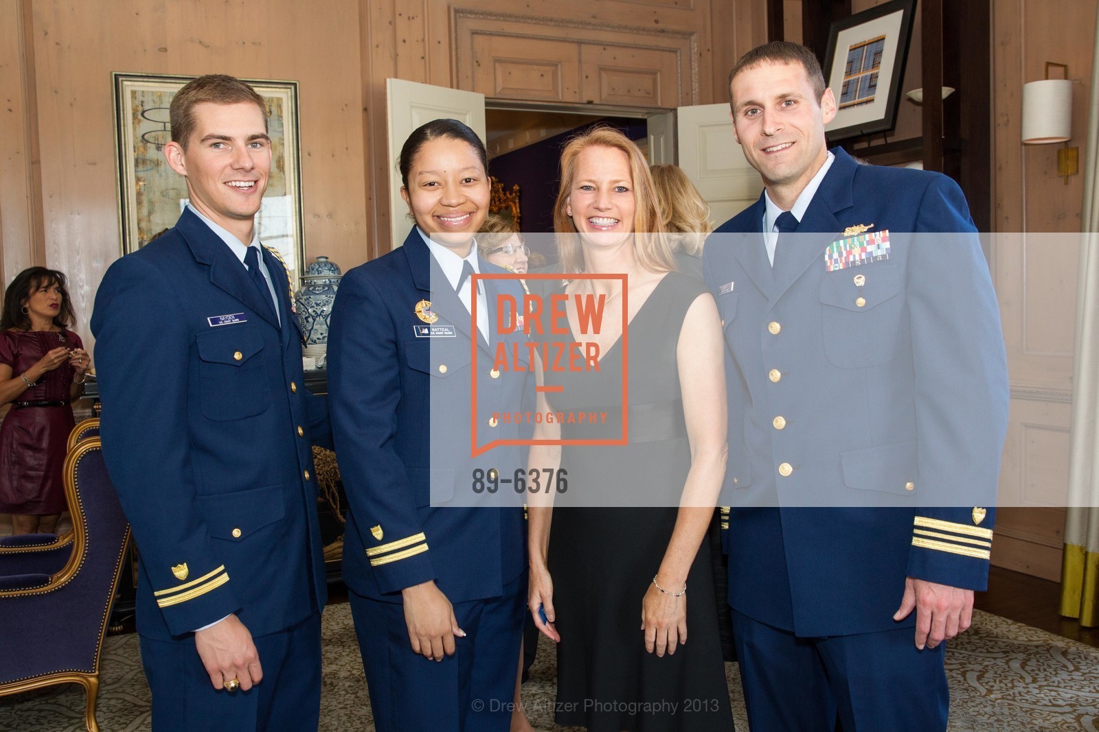 Roger Nayden, Nikea Natteal, Judith Roos, Andrew Passic, COAST GUARD FOUNDATION Presents Pacific Awards Dinner, US, April 25th, 2013, Photo #89-6376 Roger Nayden, Nikea Natteal, Judith Roos, Andrew Passic, Photo #89-6376