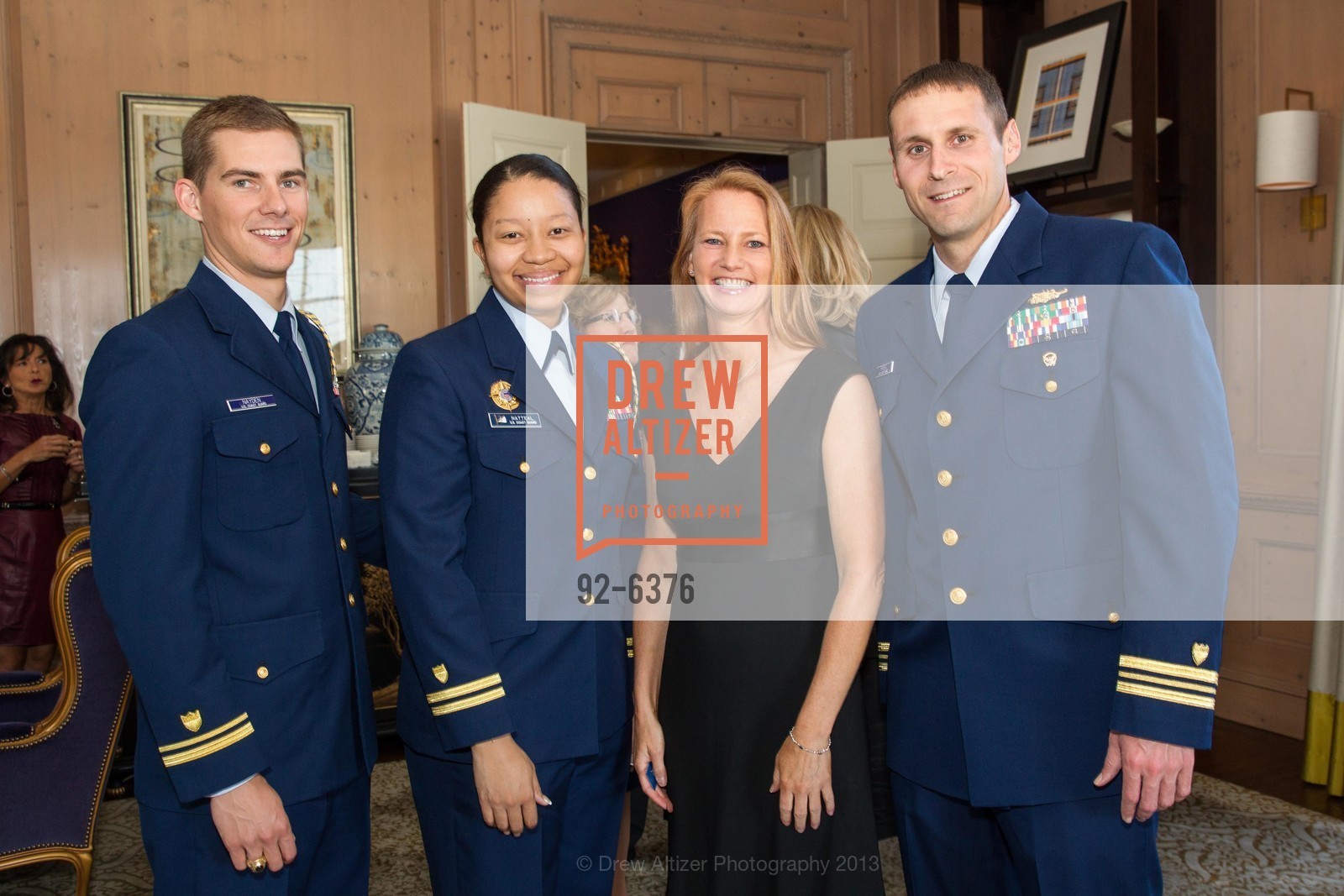 Roger Nayden, Nikea Natteal, Judith Roos, Andrew Passic, COAST GUARD FOUNDATION Presents Pacific Awards Dinner, US, April 25th, 2013, Photo #92-6376 Roger Nayden, Nikea Natteal, Judith Roos, Andrew Passic, Photo #92-6376