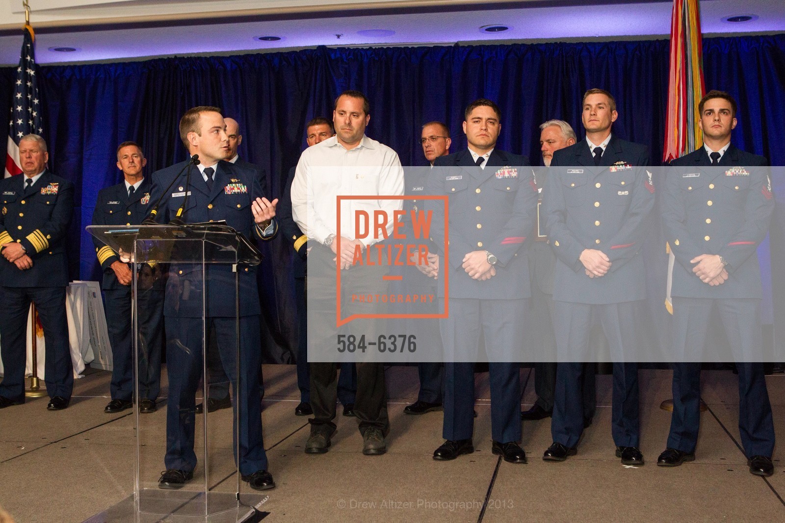 Stewart Sibert, Sean Kuipers, Jonathan D'Arcy, Michael Walker, Brandon Langdon, COAST GUARD FOUNDATION Presents Pacific Awards Dinner, US, April 25th, 2013