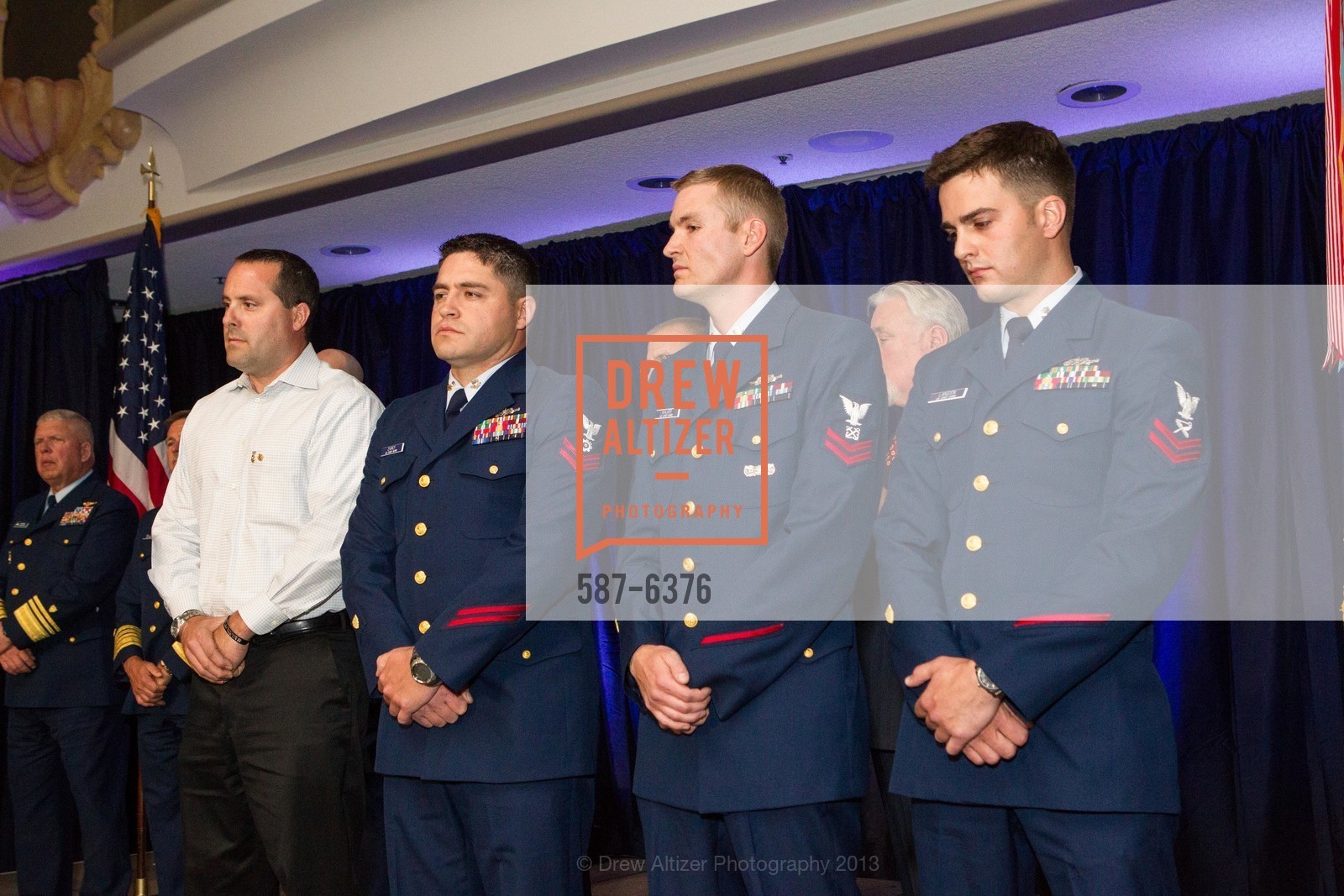 Sean Kuipers, Jonathan D'Arcy, Michael Walker, Brandon Langdon, COAST GUARD FOUNDATION Presents Pacific Awards Dinner, US, April 25th, 2013, Photo #587-6376 Sean Kuipers, Jonathan D'Arcy, Michael Walker, Brandon Langdon, Photo #587-6376