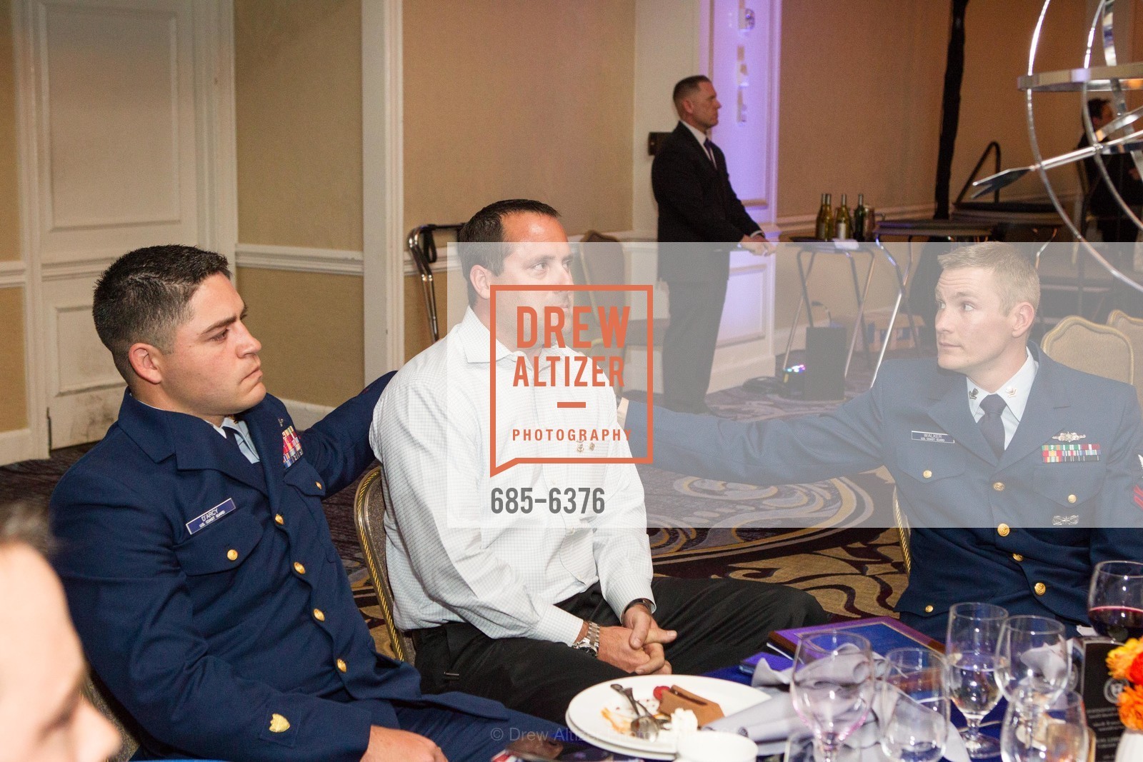 Jonathan D'Arcy, Sean Kuipers, Michael Waljer, COAST GUARD FOUNDATION Presents Pacific Awards Dinner, US, April 25th, 2013, Photo #685-6376 Jonathan D'Arcy, Sean Kuipers, Michael Waljer, Photo #685-6376