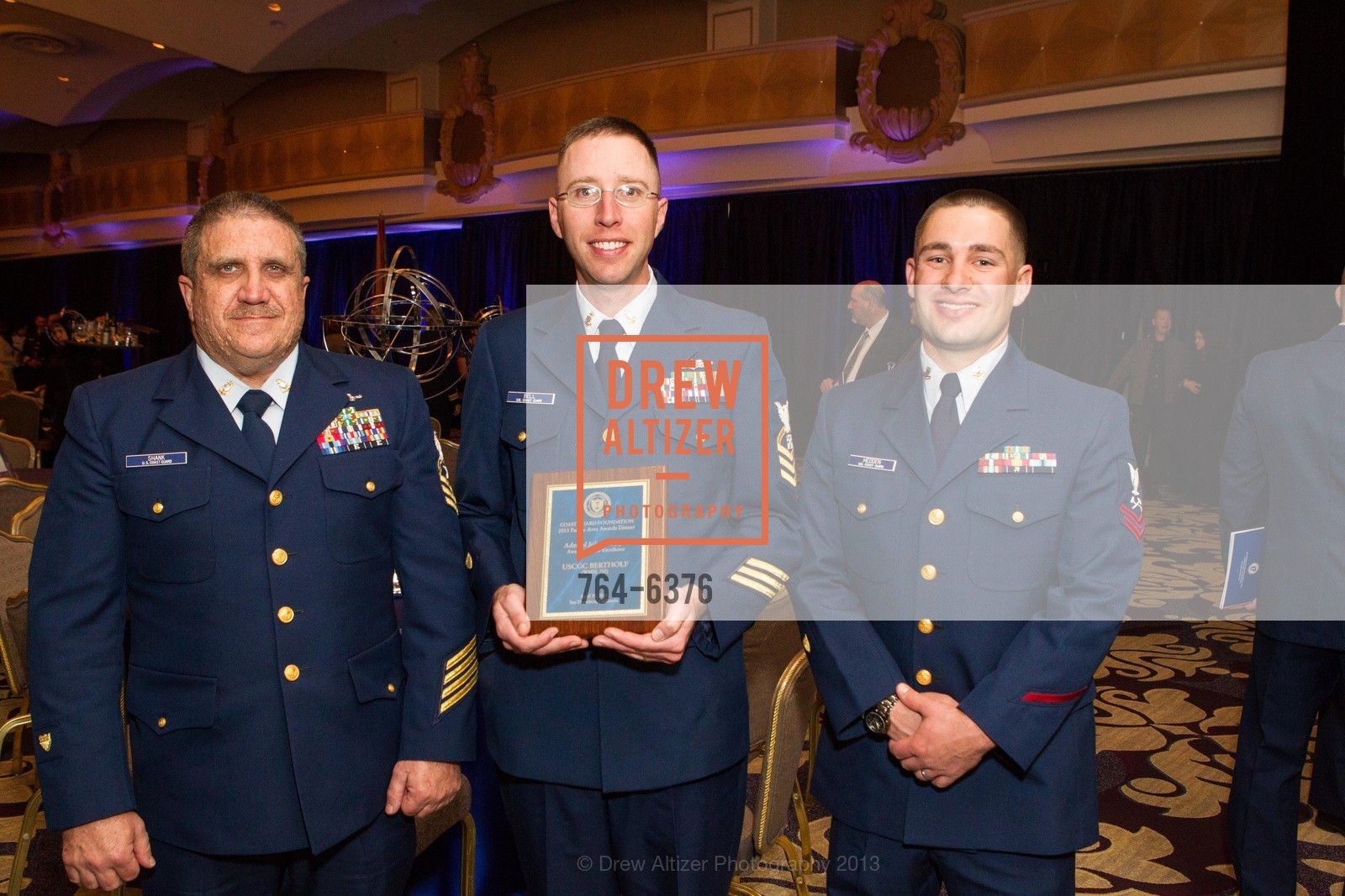 Michale Shank, Justin Bell, Joshua Hedden, COAST GUARD FOUNDATION Presents Pacific Awards Dinner, US, April 25th, 2013,Drew Altizer, Drew Altizer Photography, full-service agency, private events, San Francisco photographer, photographer california