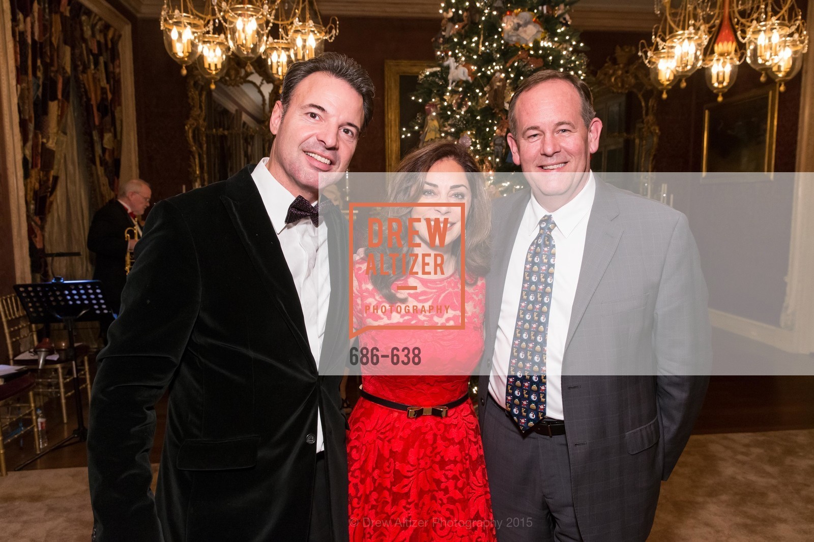 Miguel Valls, Farida Rezbani, Mark Chandler, San Francisco Mayor's Office of Protocol Christmas Party, Private Residence, December 9th, 2015,Drew Altizer, Drew Altizer Photography, full-service agency, private events, San Francisco photographer, photographer california