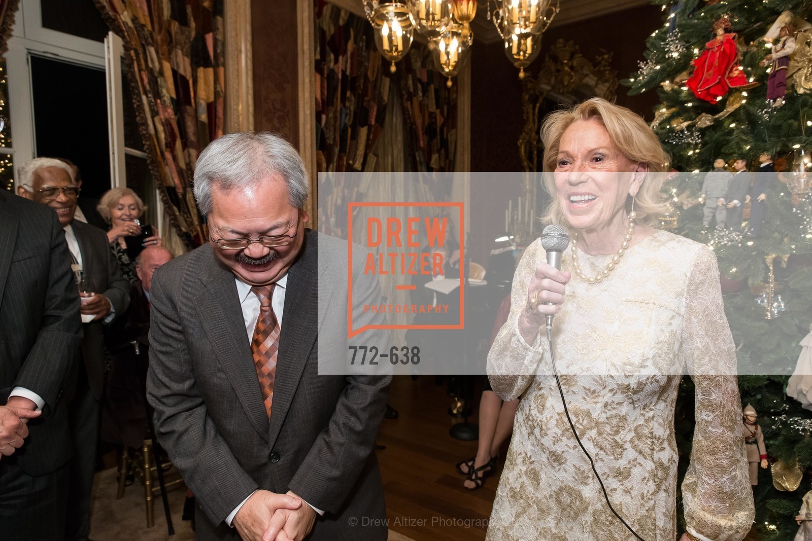 Ed Lee, Charlotte Shultz, San Francisco Mayor's Office of Protocol Christmas Party, Private Residence, December 9th, 2015,Drew Altizer, Drew Altizer Photography, full-service agency, private events, San Francisco photographer, photographer california