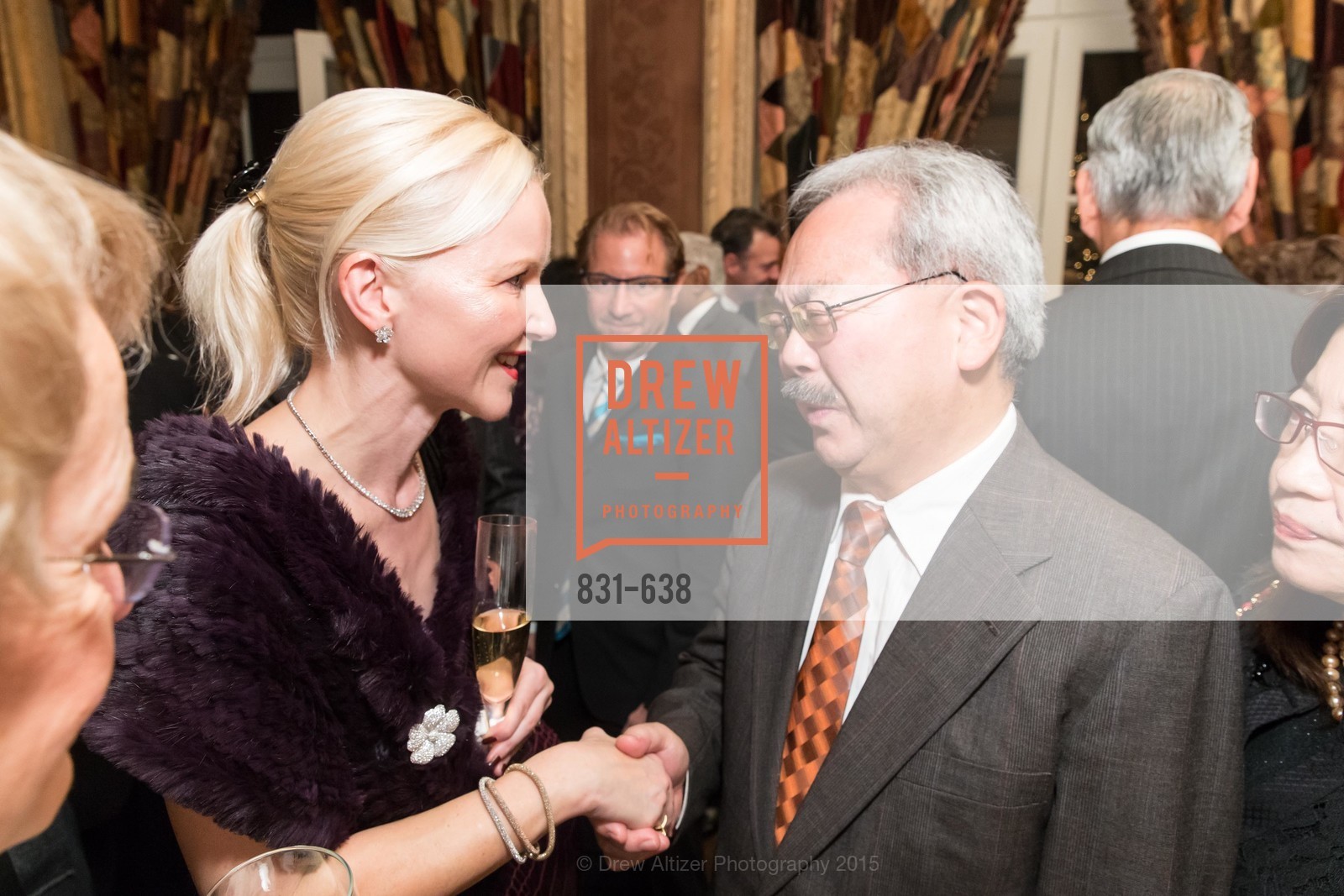 Nathalie Delrue-McGuire, Ed Lee, San Francisco Mayor's Office of Protocol Christmas Party, Private Residence, December 9th, 2015,Drew Altizer, Drew Altizer Photography, full-service event agency, private events, San Francisco photographer, photographer California