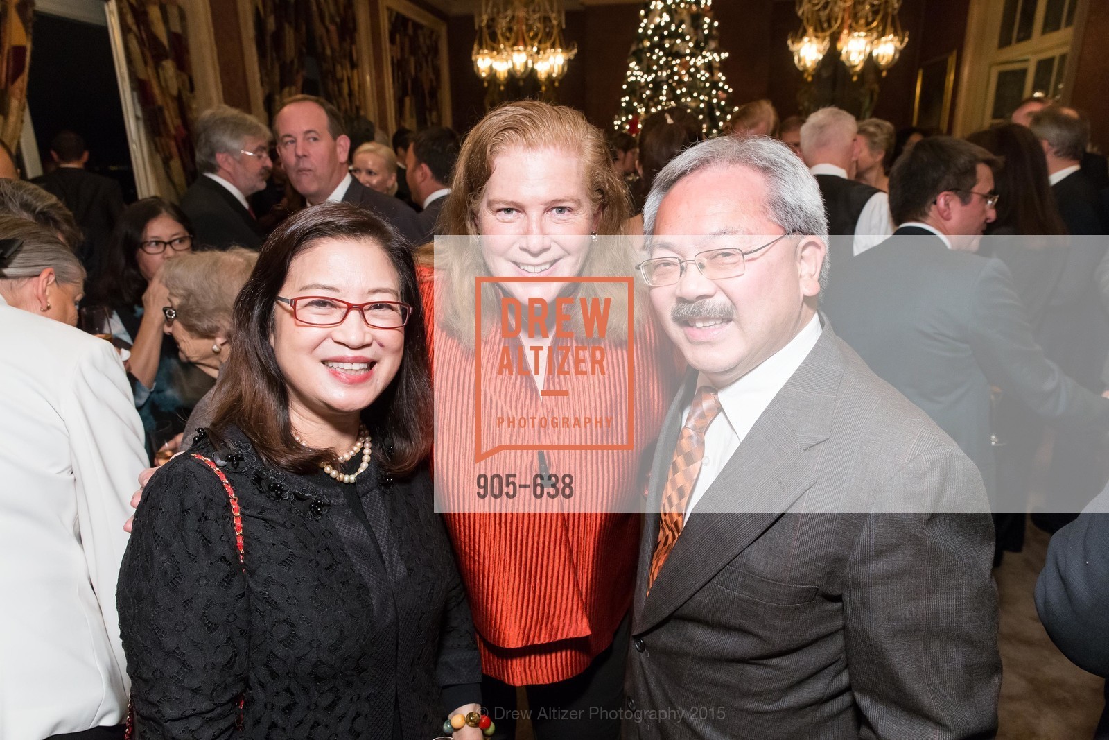 Anita Lee, Joanne Hayes-White, Ed Lee, San Francisco Mayor's Office of Protocol Christmas Party, Private Residence, December 9th, 2015,Drew Altizer, Drew Altizer Photography, full-service agency, private events, San Francisco photographer, photographer california