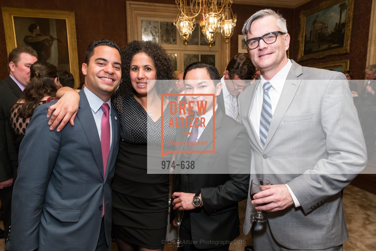 Alex Randolph, Bouchra Simmons, Trevor Nguyen, Sam Adams, San Francisco Mayor's Office of Protocol Christmas Party, Private Residence, December 9th, 2015,Drew Altizer, Drew Altizer Photography, full-service event agency, private events, San Francisco photographer, photographer California