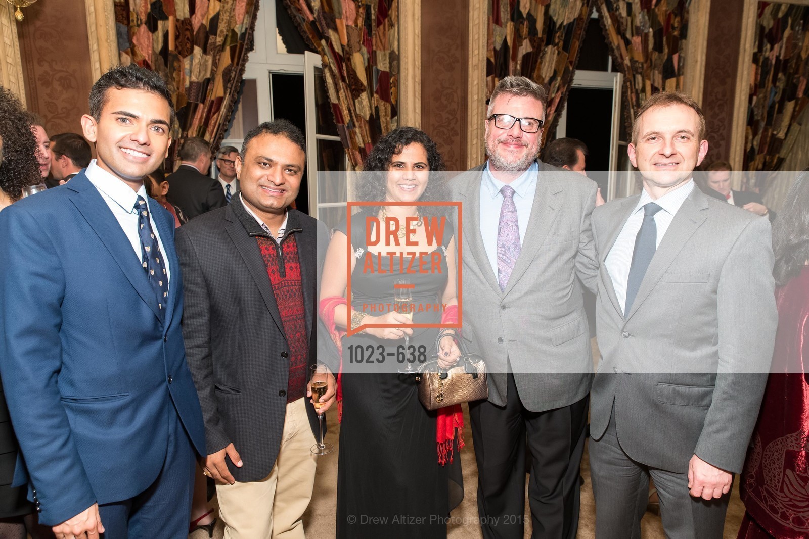K.J. Srinivash, Ashwini Dowdara, Asher Berry, Mauro Battocchi, San Francisco Mayor's Office of Protocol Christmas Party, Private Residence, December 9th, 2015,Drew Altizer, Drew Altizer Photography, full-service agency, private events, San Francisco photographer, photographer california
