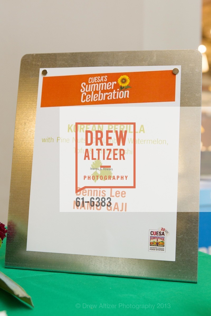 Atmosphere, CUESA Summer Celebration 2013, US, July 14th, 2013,Drew Altizer, Drew Altizer Photography, full-service agency, private events, San Francisco photographer, photographer california