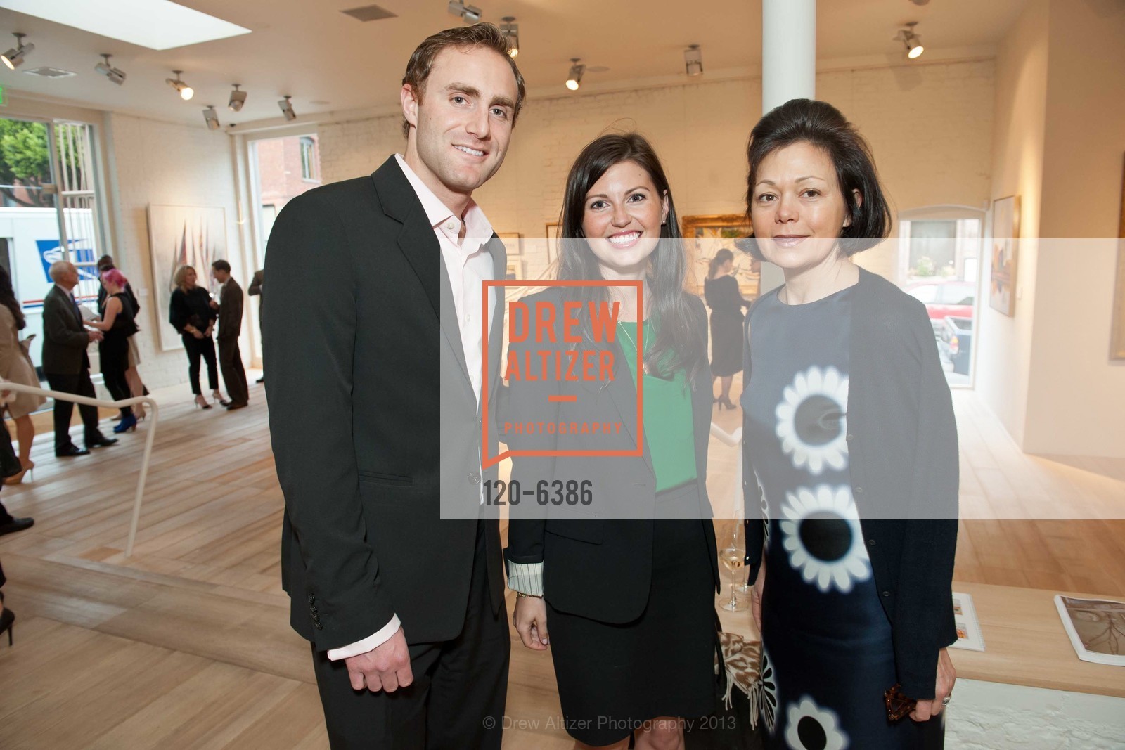 Dan Wollrich, Alexandra Dukes, Laura Paulson, HEDGE GALLERY Holds Reception for Christie's, US, April 3rd, 2013, Photo #120-6386 Dan Wollrich, Alexandra Dukes, Laura Paulson, Photo #120-6386