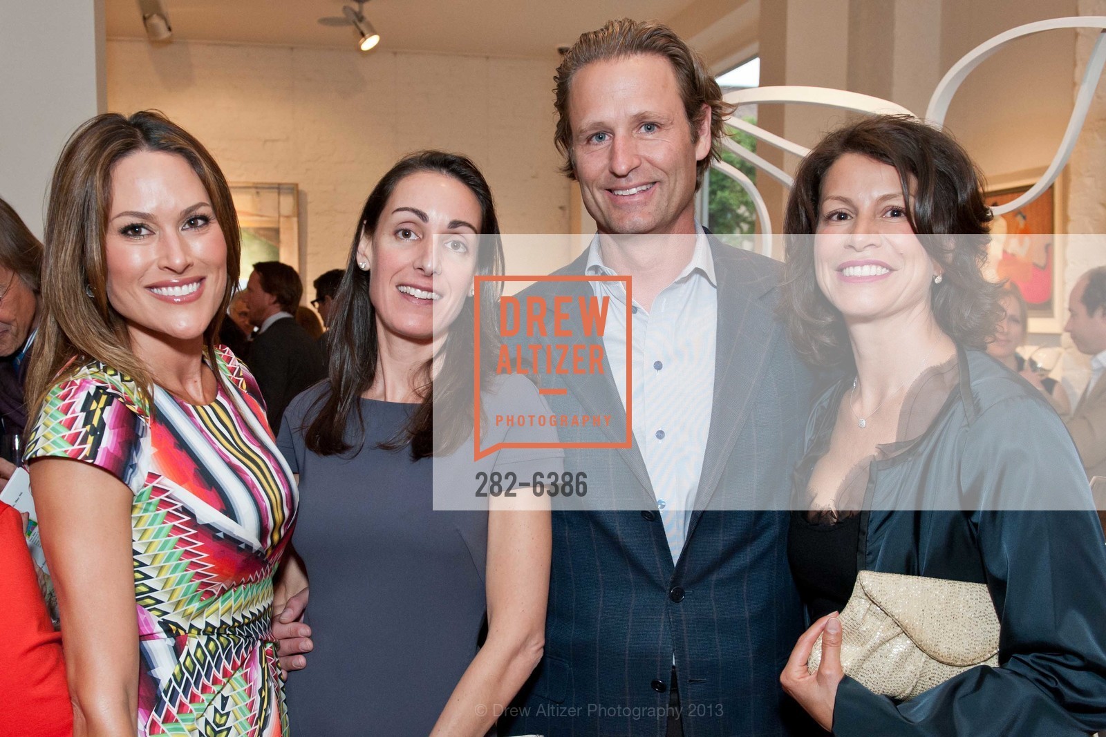 Kara Warrin, Francesca Applegarth, Max Amrour, Simone LaCorte, HEDGE GALLERY Holds Reception for Christie's, US, April 3rd, 2013, Photo #282-6386 Kara Warrin, Francesca Applegarth, Max Amrour, Simone LaCorte, Photo #282-6386