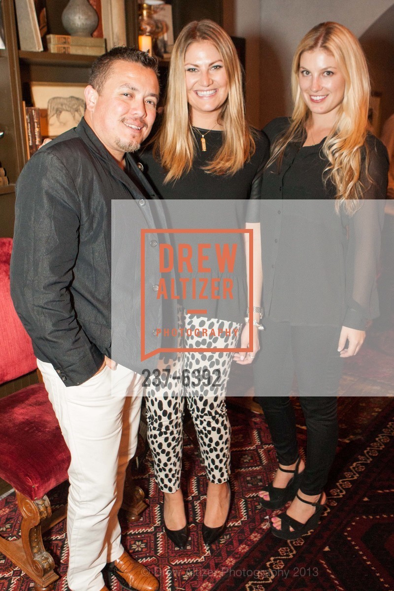 Victor Vargas, Gigi Ouf, Emily Nerviani, SHREVE & CO. Host an Exclusive Event to Showcase Stephen Webster Jewelry, US, September 26th, 2013, Photo #237-6392 Victor Vargas, Gigi Ouf, Emily Nerviani, Photo #237-6392