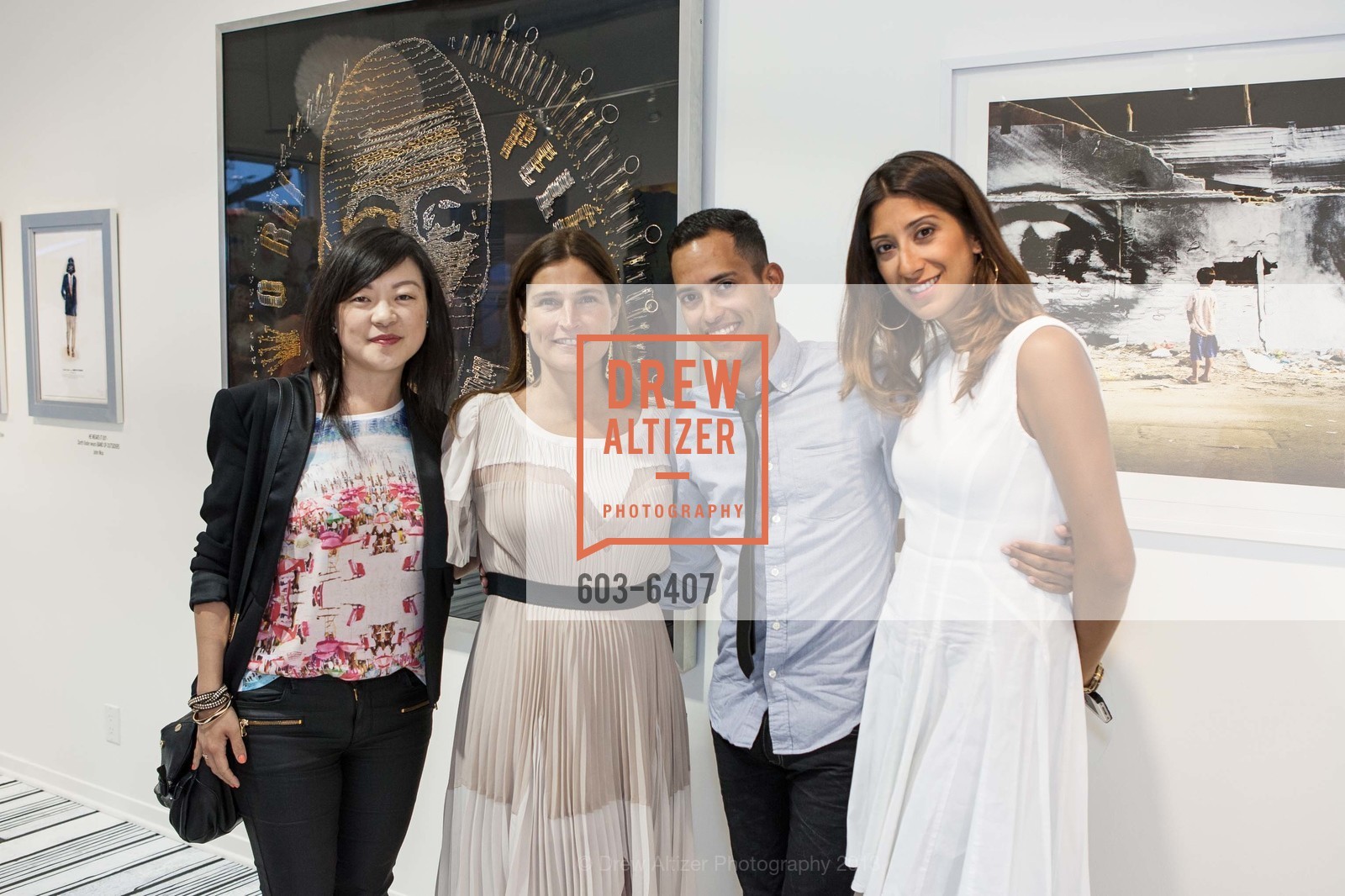Sharon Choe, Cortney Novogratz, Carlos Guzman, Anabel Murillo, OUTER SPACE Art Gallery Opening, US, July 13th, 2013, Photo #603-6407 Sharon Choe, Cortney Novogratz, Carlos Guzman, Anabel Murillo, Photo #603-6407