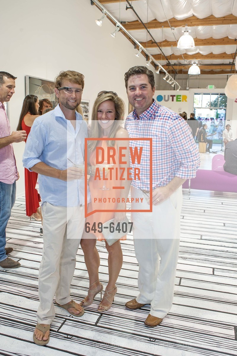 Erik Edwards, Susan Edwards, Matt Foley, OUTER SPACE Art Gallery Opening, US, July 13th, 2013, Photo #649-6407 Erik Edwards, Susan Edwards, Matt Foley, Photo #649-6407