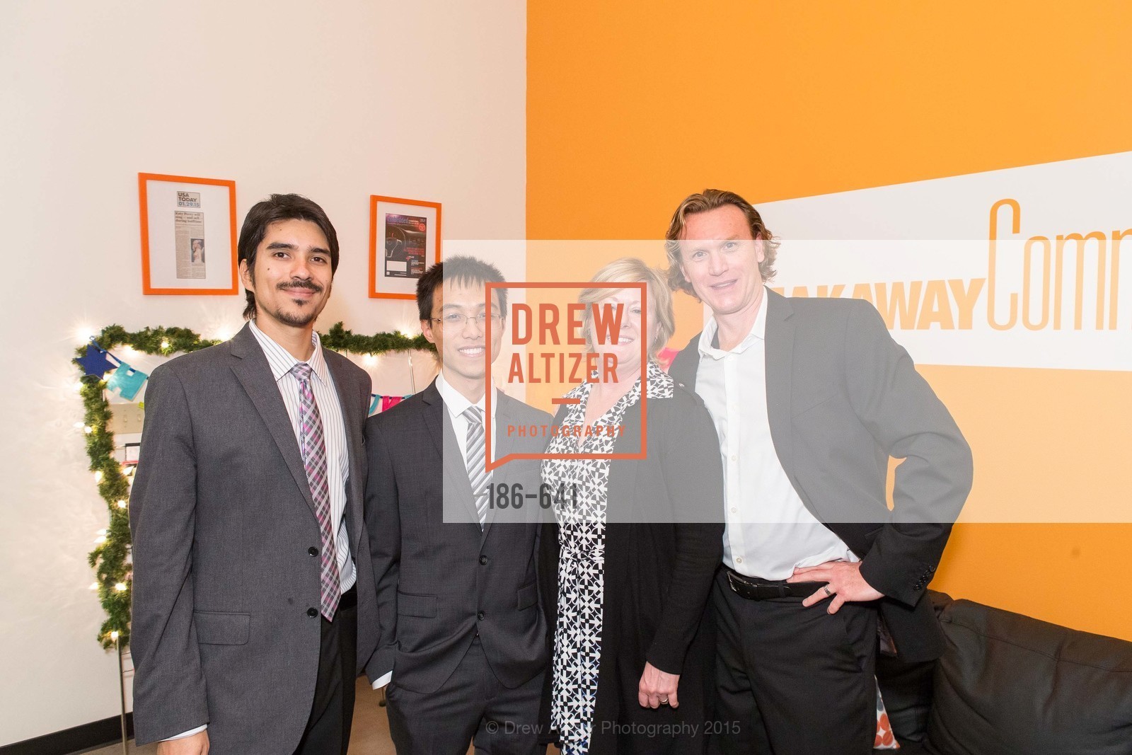 Estevan Aguayo, Stanley Seato, Barb Hagin, Mark Walther, Savonix Launch Celebration and Toys for Tots Benefit, Savonix. 300 Broadway, Suite 14, December 10th, 2015,Drew Altizer, Drew Altizer Photography, full-service agency, private events, San Francisco photographer, photographer california
