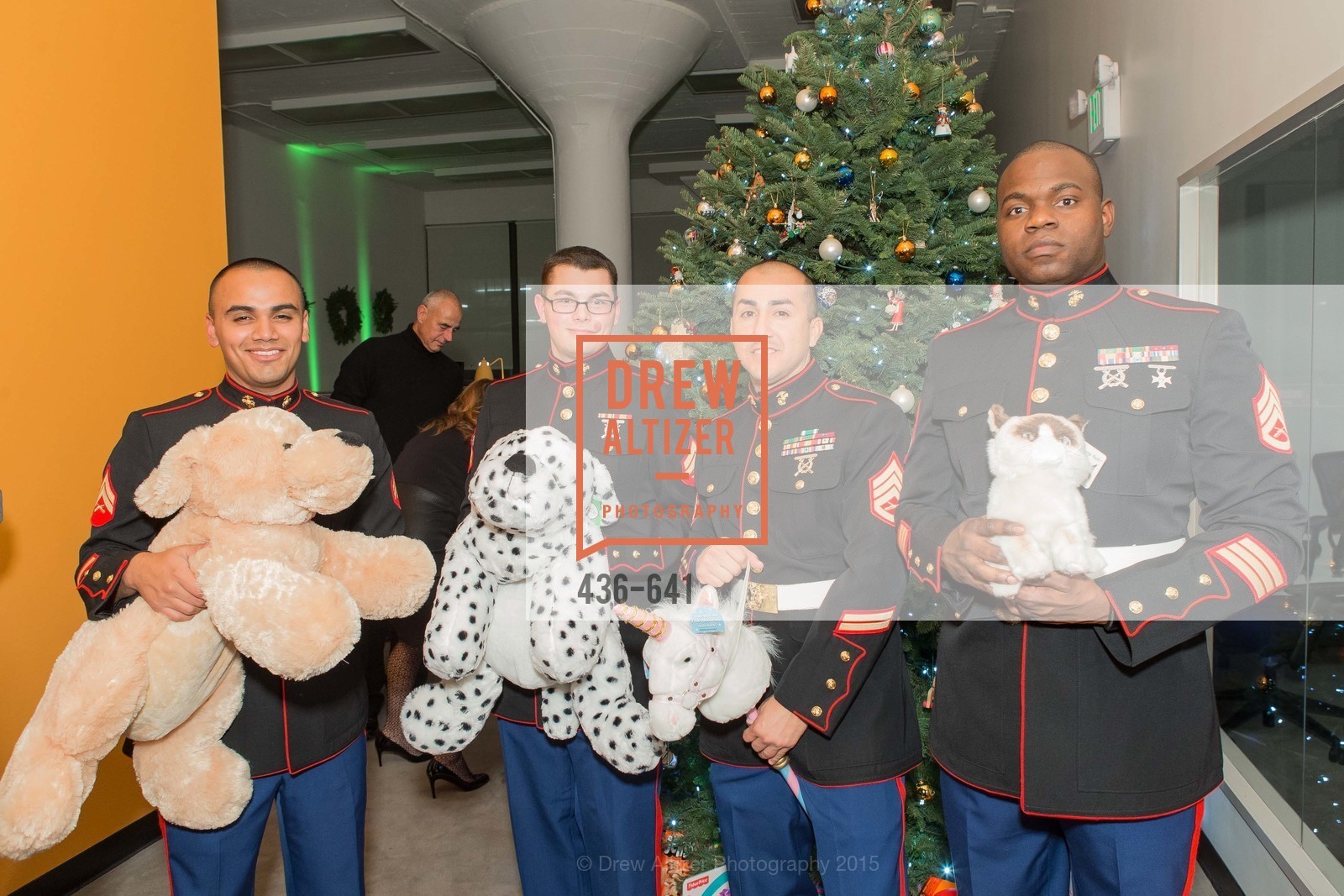 Arturo Gutierrez, Alex Olson, Joseph Ortiz, Fredrick Worley, Savonix Launch Celebration and Toys for Tots Benefit, Savonix. 300 Broadway, Suite 14, December 10th, 2015,Drew Altizer, Drew Altizer Photography, full-service agency, private events, San Francisco photographer, photographer california