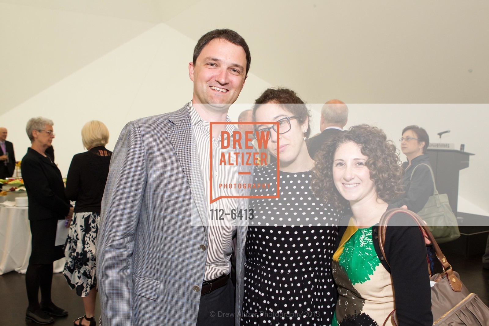 Nathan Brill, Vera Hannush, Danielle Foreman, TAUBE KORET Reception for Piotr Wislicki, US, June 12th, 2013, Photo #112-6413 Nathan Brill, Vera Hannush, Danielle Foreman, Photo #112-6413
