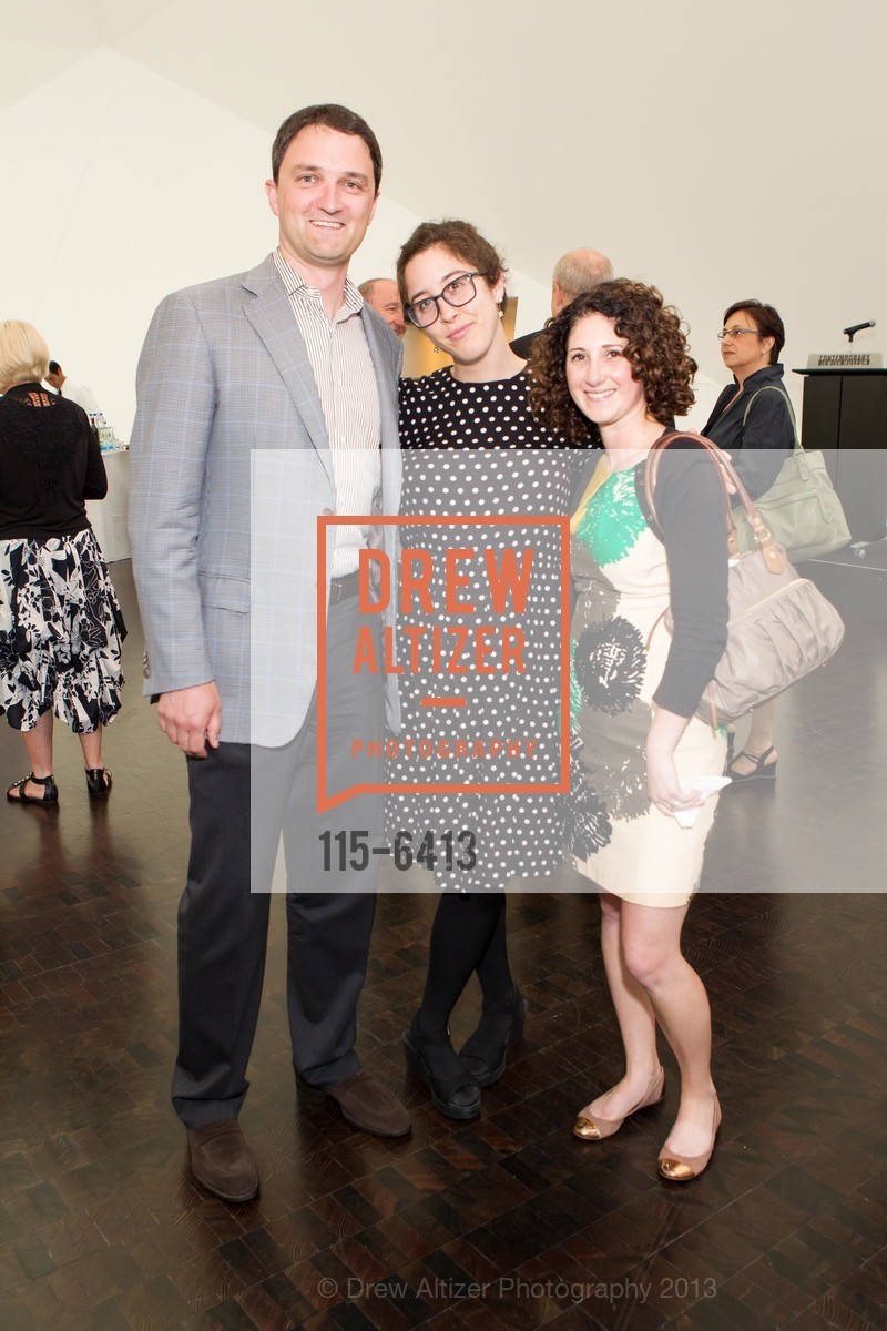 Nathan Brill, Vera Hannush, Danielle Foreman, TAUBE KORET Reception for Piotr Wislicki, US, June 12th, 2013, Photo #115-6413 Nathan Brill, Vera Hannush, Danielle Foreman, Photo #115-6413