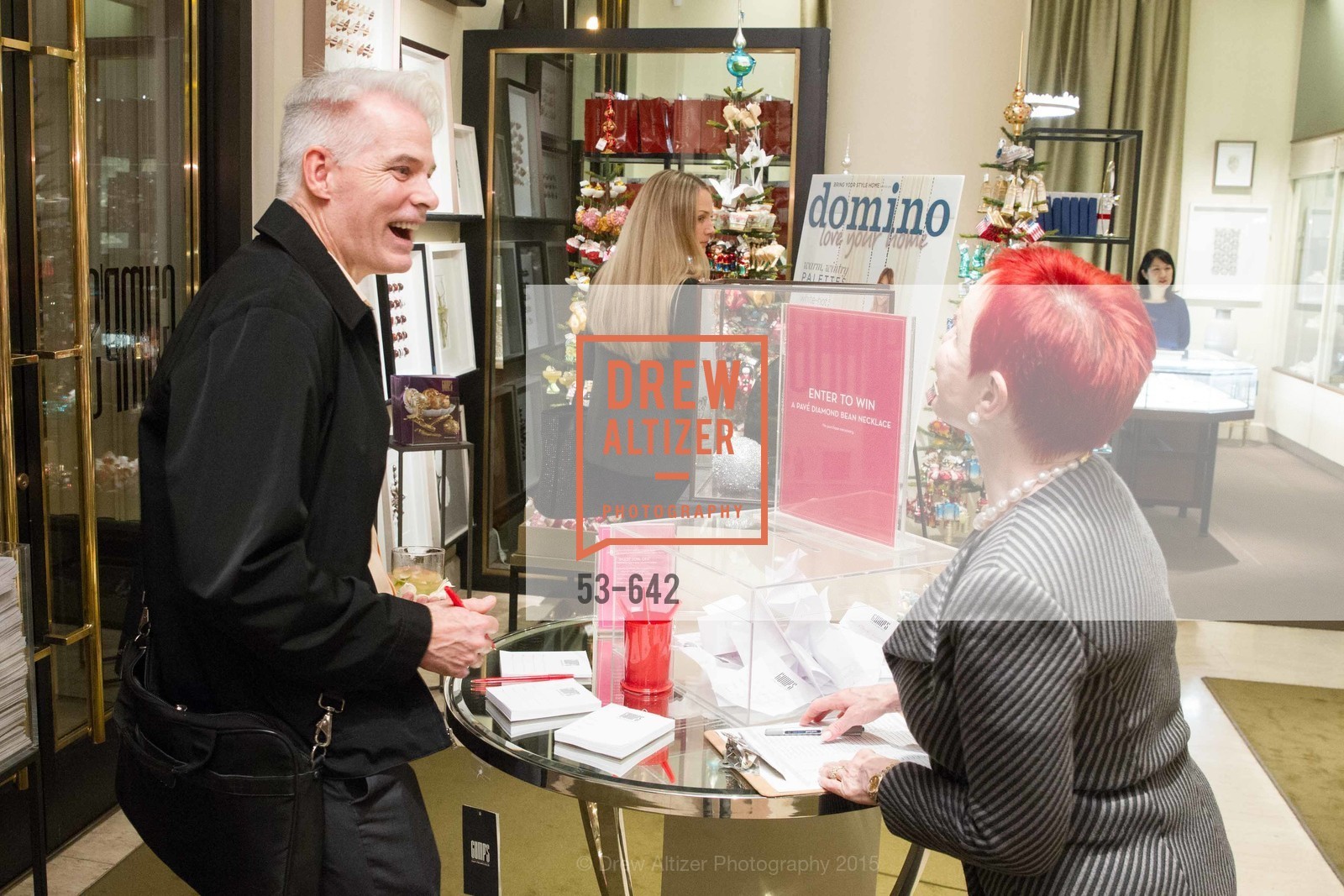 Atmosphere, Private Holiday Shopping Night presented by Gump's and Domino magazine, Gump's. 135 Post Street, December 10th, 2015