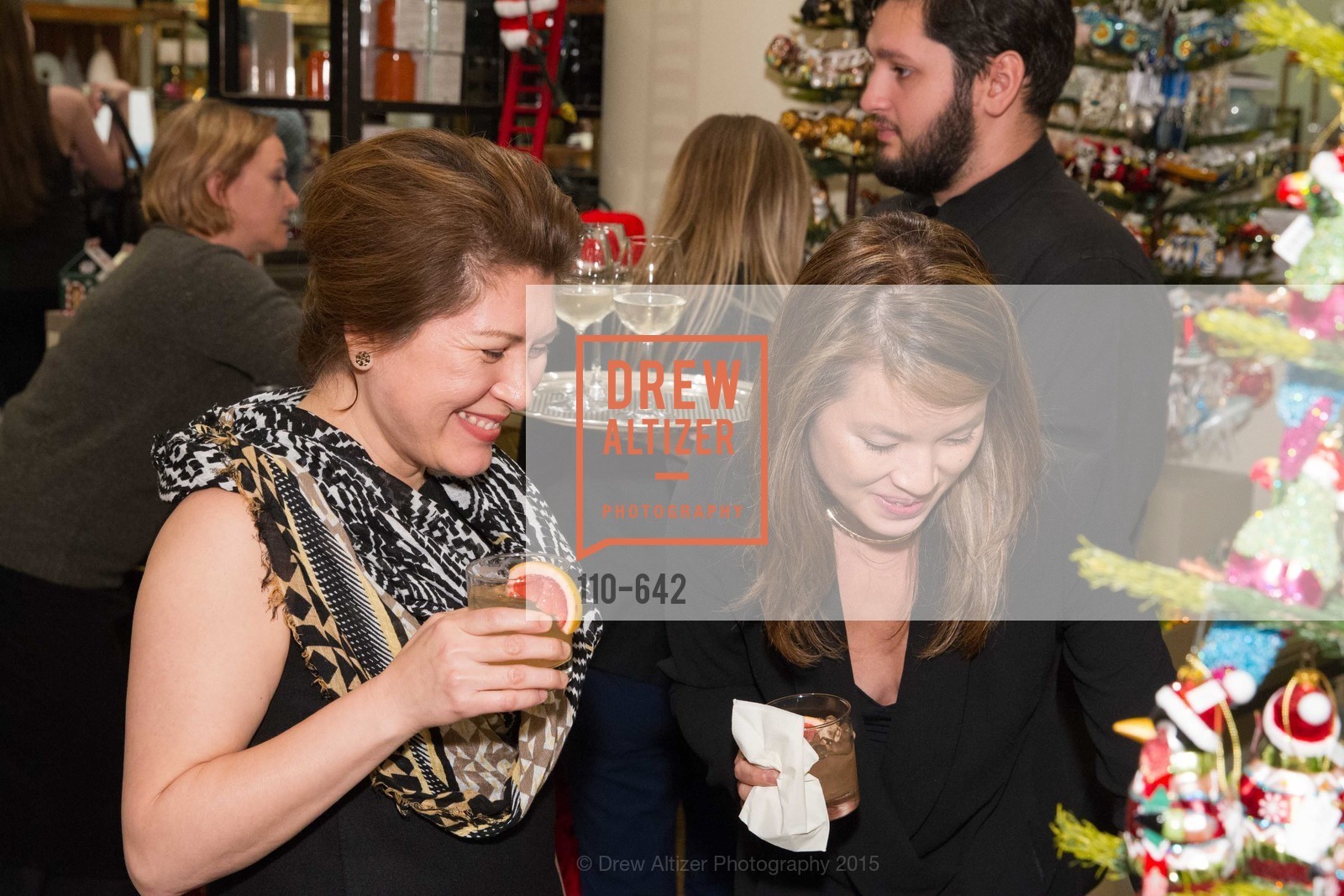 Marybelle Mora, Sandy Young, Private Holiday Shopping Night presented by Gump's and Domino magazine, Gump's. 135 Post Street, December 10th, 2015,Drew Altizer, Drew Altizer Photography, full-service agency, private events, San Francisco photographer, photographer california