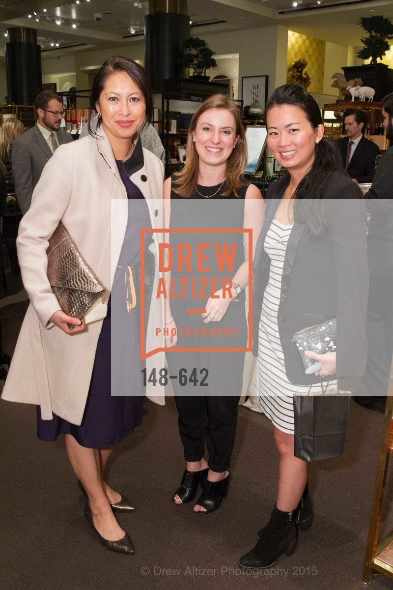 Joyce Lee, Katarina Cutter, Kat Seto, Private Holiday Shopping Night presented by Gump's and Domino magazine, Gump's. 135 Post Street, December 10th, 2015,Drew Altizer, Drew Altizer Photography, full-service agency, private events, San Francisco photographer, photographer california
