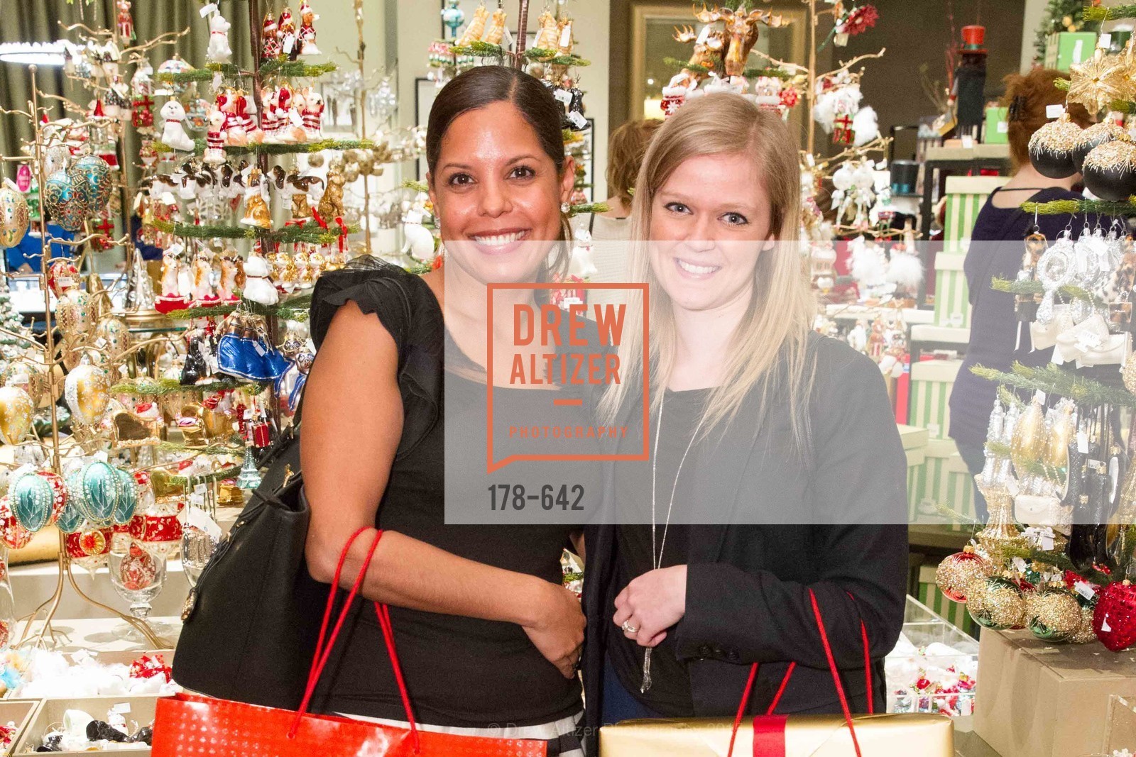 Giovanna Bocock, Jessica Brown, Private Holiday Shopping Night presented by Gump's and Domino magazine, Gump's. 135 Post Street, December 10th, 2015,Drew Altizer, Drew Altizer Photography, full-service agency, private events, San Francisco photographer, photographer california
