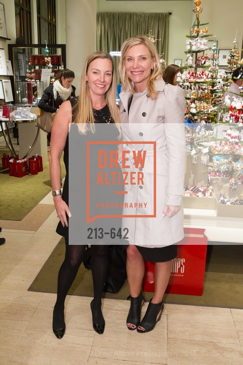 Megan Toohey, Jill Burns, Private Holiday Shopping Night presented by Gump's and Domino magazine, Gump's. 135 Post Street, December 10th, 2015,Drew Altizer, Drew Altizer Photography, full-service agency, private events, San Francisco photographer, photographer california