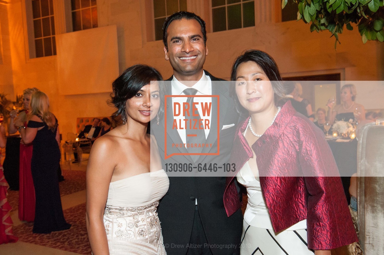 Ami Shah, Arthur Rau, Soo Venkatesan, SF OPERA 2013 Gala: The Garden of Good & Evil - After Party, US, September 6th, 2013, Photo #130906-6446-103 Ami Shah, Arthur Rau, Soo Venkatesan, Photo #130906-6446-103