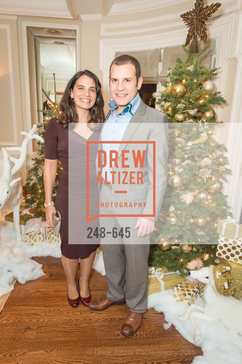 Rebecca Abergel, Alexander Pinto, Atherton Holiday Party, Private Residence, December 12th, 2015, Photo #248-645 Rebecca Abergel, Alexander Pinto, Photo #248-645