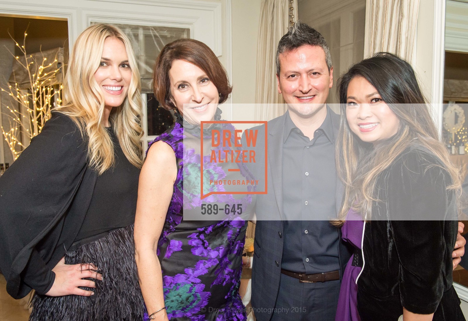 Jennifer Ritchey, Susan Atherton, Edward Teran, Lillian Teran, Atherton Holiday Party, Private Residence, December 12th, 2015,Drew Altizer, Drew Altizer Photography, full-service agency, private events, San Francisco photographer, photographer california
