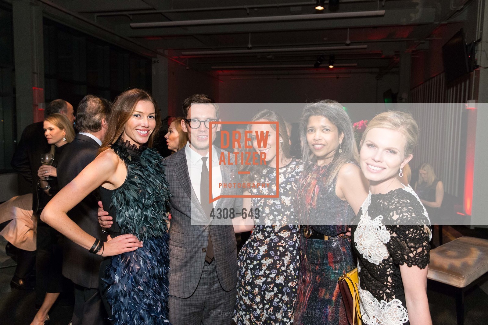 Sarah Somberg, Erdem Moralioglu, Cierra Sherwin, Deepa Pakianathan, Claire Fluhr, Fashion Forward: An Evening with Erdem presented by SF Opera Guild and Saks Fifth Avenue, Pier 27. Pier 27, The Embarcadero, March 25th, 2015, Photo #4308-649 Sarah Somberg, Erdem Moralioglu, Cierra Sherwin, Deepa Pakianathan, Claire Fluhr, Photo #4308-649