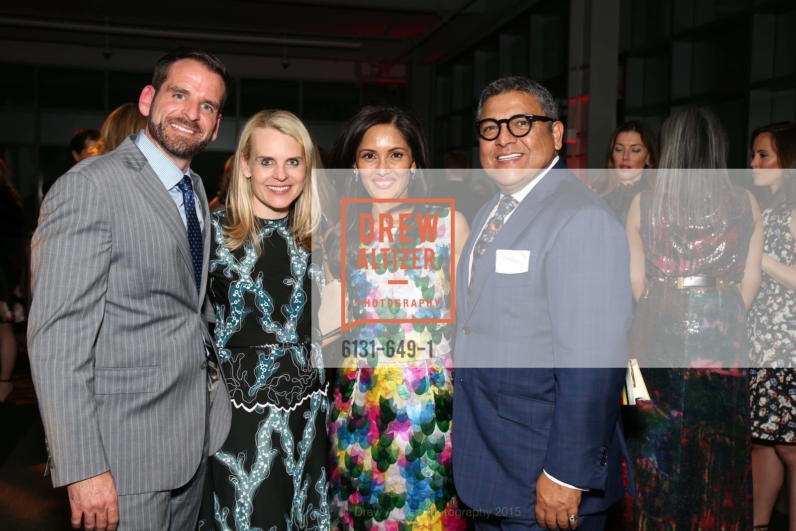 Ryan Williams, Jane Mudge, Komal Shah, Riccardo Benavides, Fashion Forward: An Evening with Erdem presented by SF Opera Guild and Saks Fifth Avenue, Pier 27. Pier 27, The Embarcadero, March 25th, 2015,Drew Altizer, Drew Altizer Photography, full-service agency, private events, San Francisco photographer, photographer california