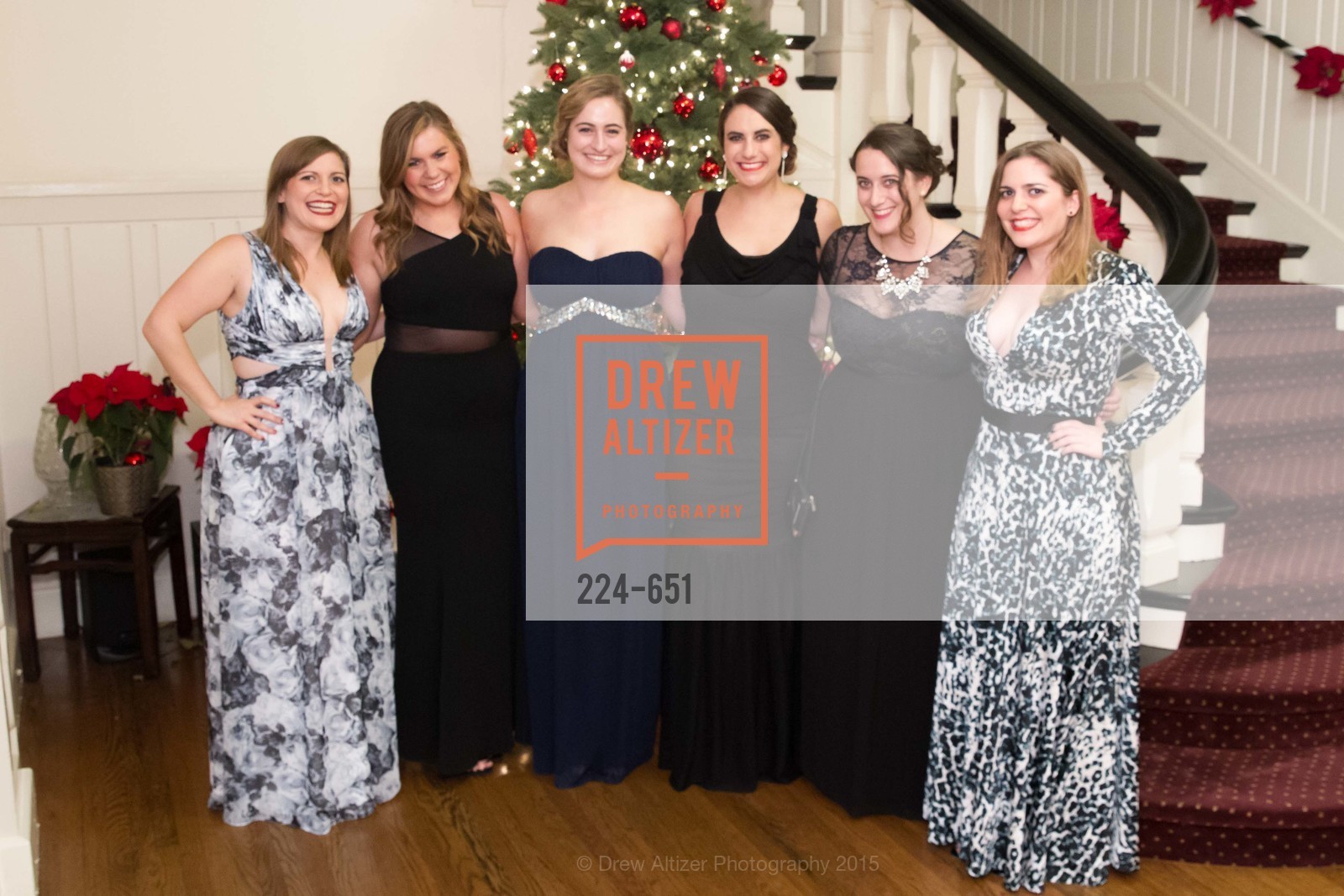 Jonna Constantine, Elizabeth Stromquist, Amanda Repasky, Kathleen Roberts, Laura Roberts, Alexandra Constantine, Spinsters of San Francisco Holiday Ball, Century Club. 1355 Franklin Street, December 12th, 2015, Photo #224-651 Jonna Constantine, Elizabeth Stromquist, Amanda Repasky, Kathleen Roberts, Laura Roberts, Alexandra Constantine, Photo #224-651