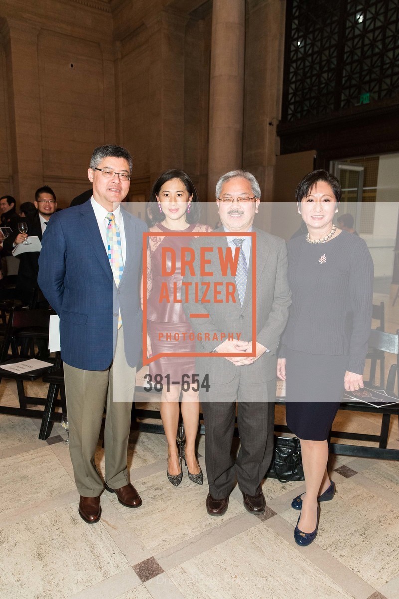 Jay Xu, Goretti Lo Lui, Ed Lee, Doreen Woo Ho, San Francisco Opera Celebrates "Dream of the Red Chamber", Asian Art Museum. 200 Larkin Street, December 12th, 2017, Photo #381-654 Jay Xu, Goretti Lo Lui, Ed Lee, Doreen Woo Ho, Photo #381-654