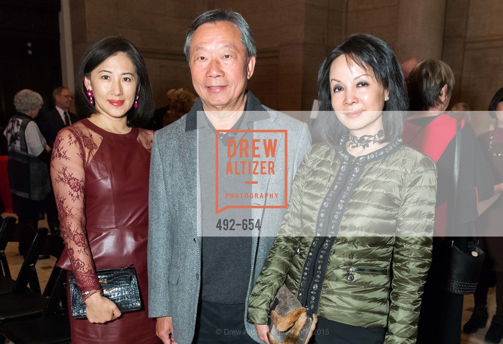 Goretti Lo Lui, Stanley Cheng, Helen Cheng, San Francisco Opera Celebrates "Dream of the Red Chamber", Asian Art Museum. 200 Larkin Street, December 16th, 2015, Photo #492-654 Goretti Lo Lui, Stanley Cheng, Helen Cheng, Photo #492-654