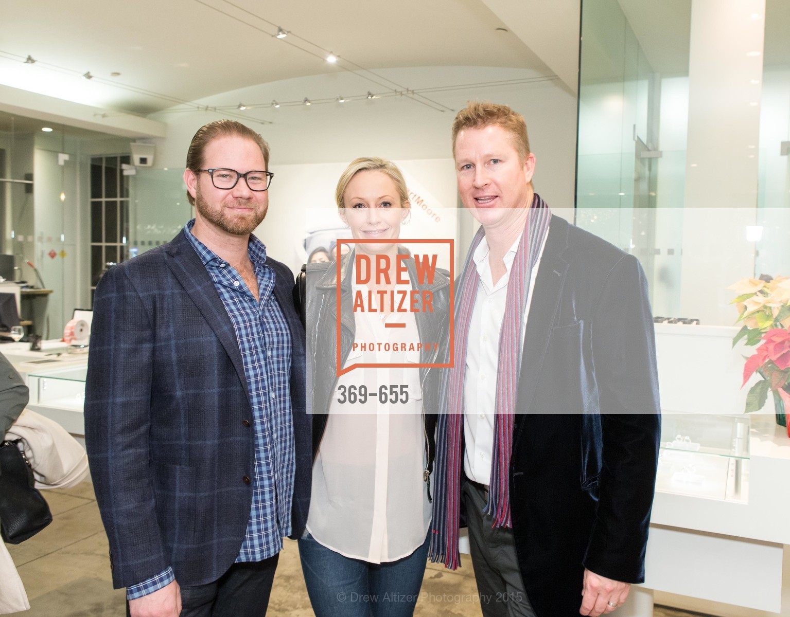 Ed Schwartz, Cassandra Trainor, Dennis Phelps, Silver Belles Soirée at Stuart Moore, Stuart Moore Gallery of Designer Jewelry. 1898 Union Street, December 17th, 2015,Drew Altizer, Drew Altizer Photography, full-service agency, private events, San Francisco photographer, photographer california