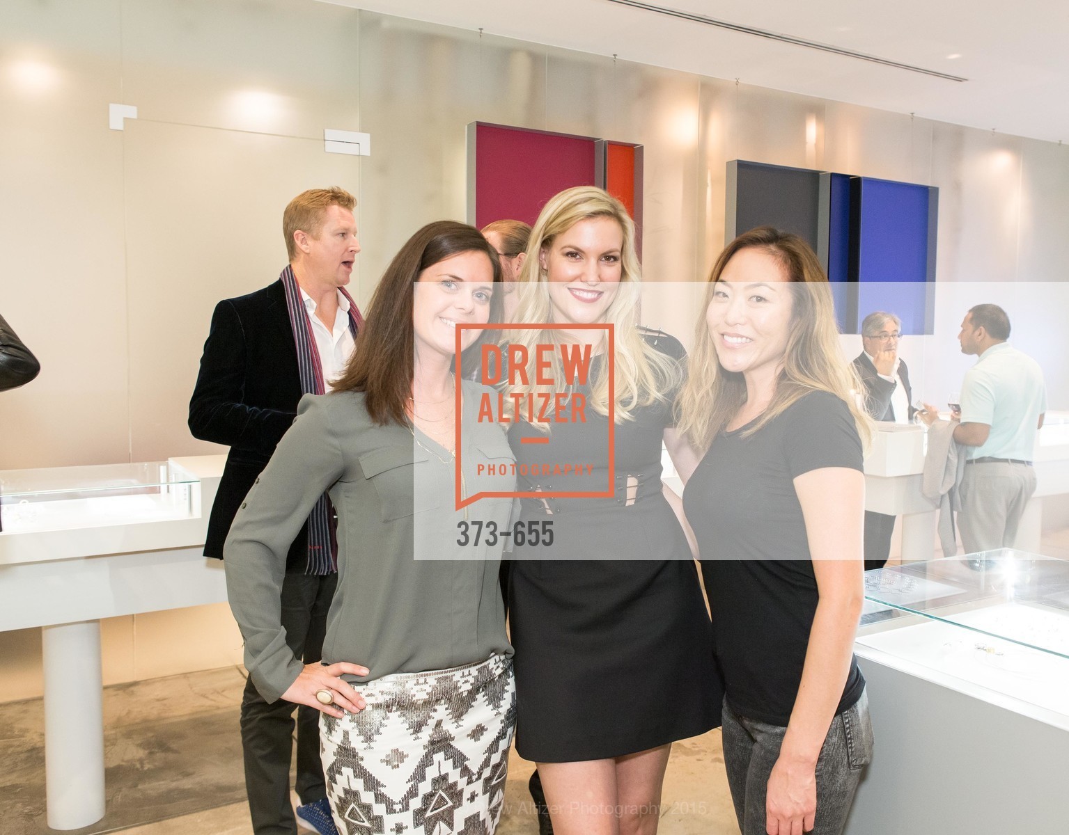 Stephanie Lamoureaux, Cara Cutter, Diana Rhie, Silver Belles Soirée at Stuart Moore, Stuart Moore Gallery of Designer Jewelry. 1898 Union Street, December 17th, 2015,Drew Altizer, Drew Altizer Photography, full-service agency, private events, San Francisco photographer, photographer california
