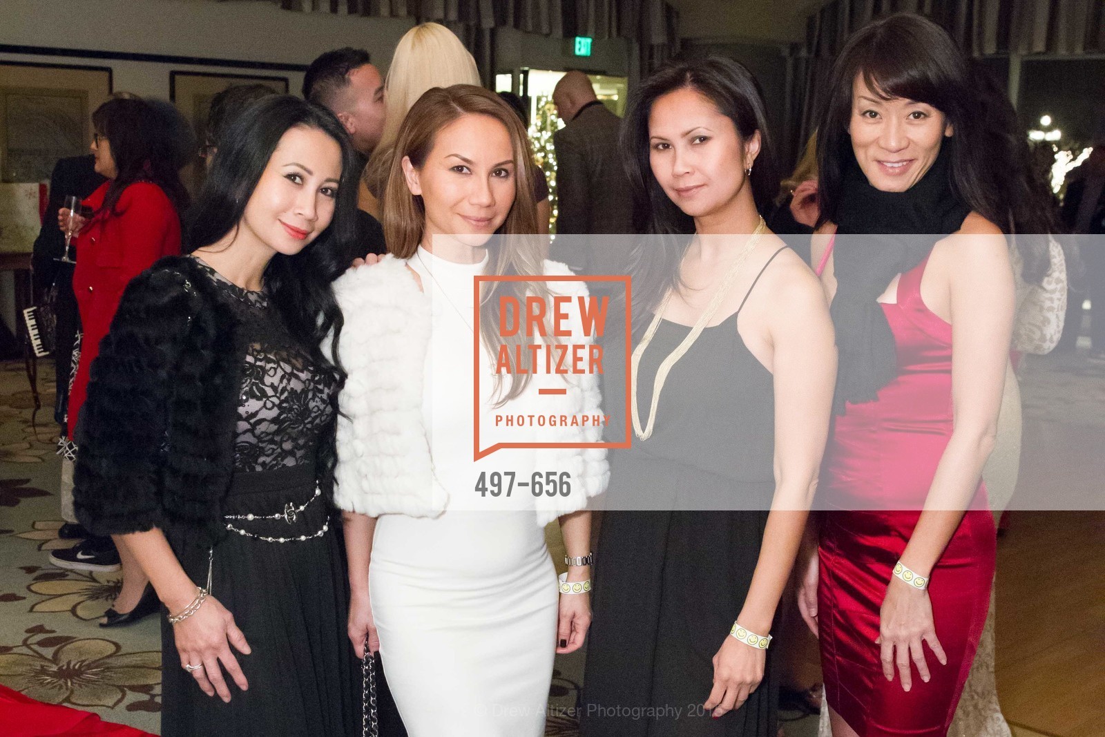 Ann McQueen, Kelly van Tran, Janine Phan, Vivian Shaw, Joyful Holiday Toy Drive and Rumiko Birthday Bash, Fairmont, Pavilion Room, December 16th, 2015, Photo #497-656 Ann McQueen, Kelly van Tran, Janine Phan, Vivian Shaw, Photo #497-656