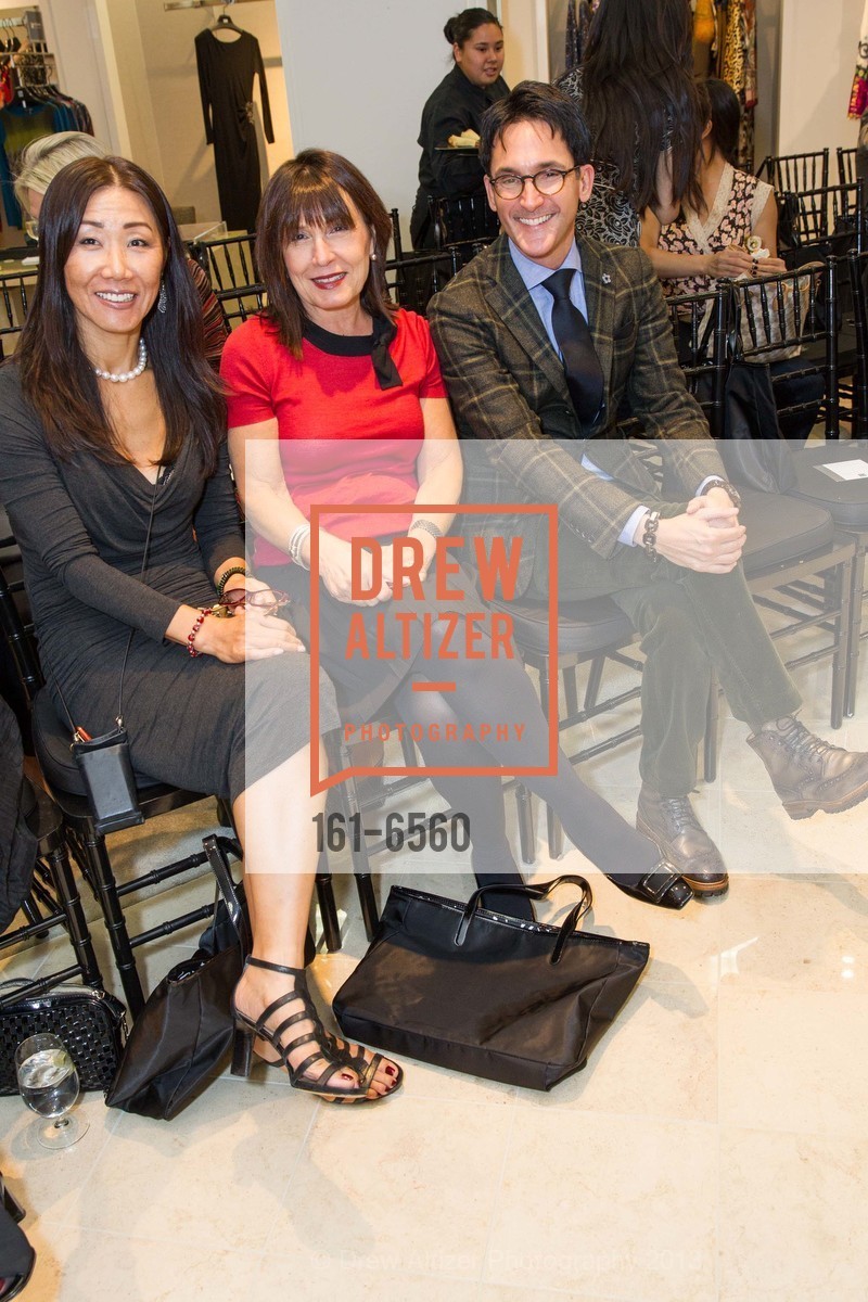 Kate Jung, Joanna Haber, James Krohn, SAKS FIFTH AVENUE Presents Donna Karan Collection, US, September 27th, 2013, Photo #161-6560 Kate Jung, Joanna Haber, James Krohn, Photo #161-6560