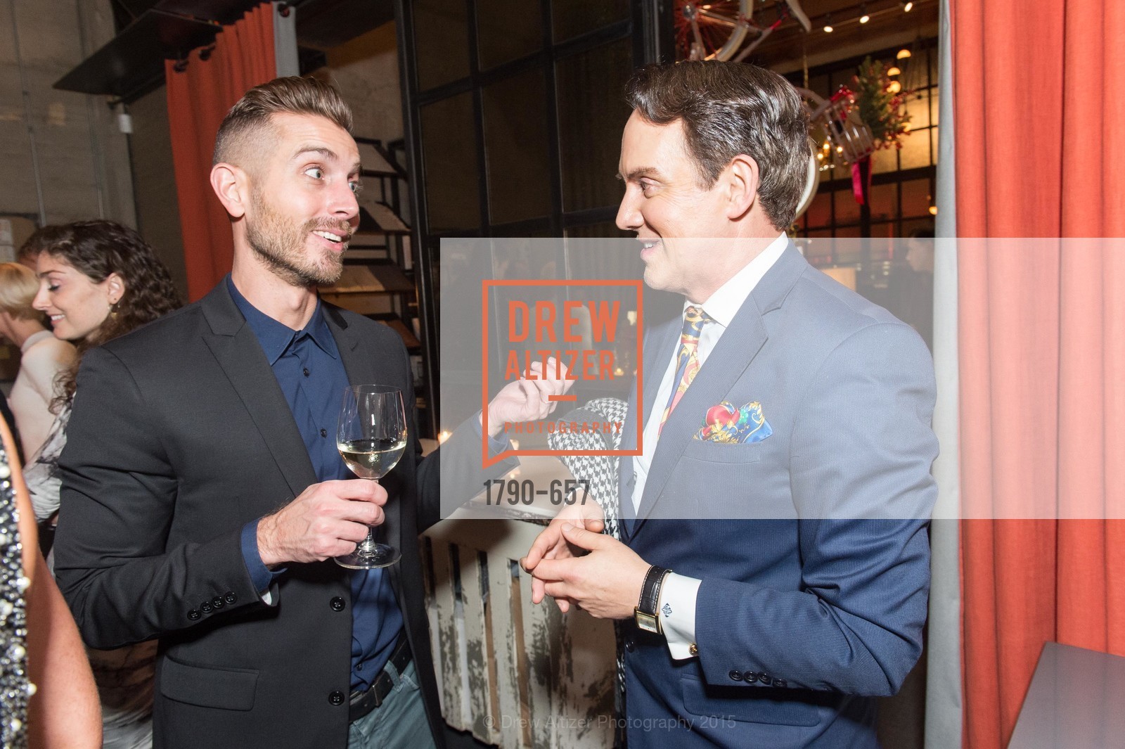 Michael Gonsalves, Joel Goodrich, DDG Holiday Party, Jay Jeffers. 1035 Post St, December 16th, 2015