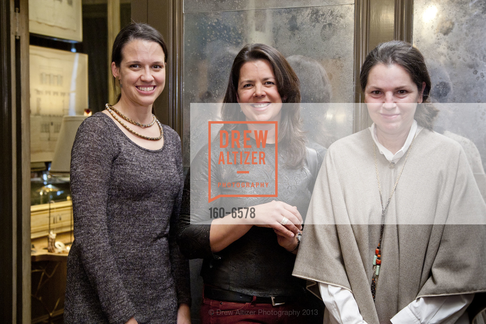 Amanda Knox-Sather, Bryn Brugioni, Claire Kahn, PATINA GALLERY Trunk Show to Benefit the CALIFORNIA COLLEGE OF THE ARTS, US, March 4th, 2013, Photo #160-6578 Amanda Knox-Sather, Bryn Brugioni, Claire Kahn, Photo #160-6578