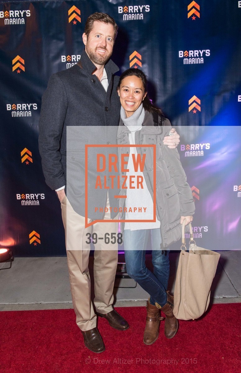 Kevin Murray, Talitha Murray, Barry's Marina Opening, Barry's. 2246 Lombard Street, December 17th, 2015, Photo #39-658 Kevin Murray, Talitha Murray, Photo #39-658